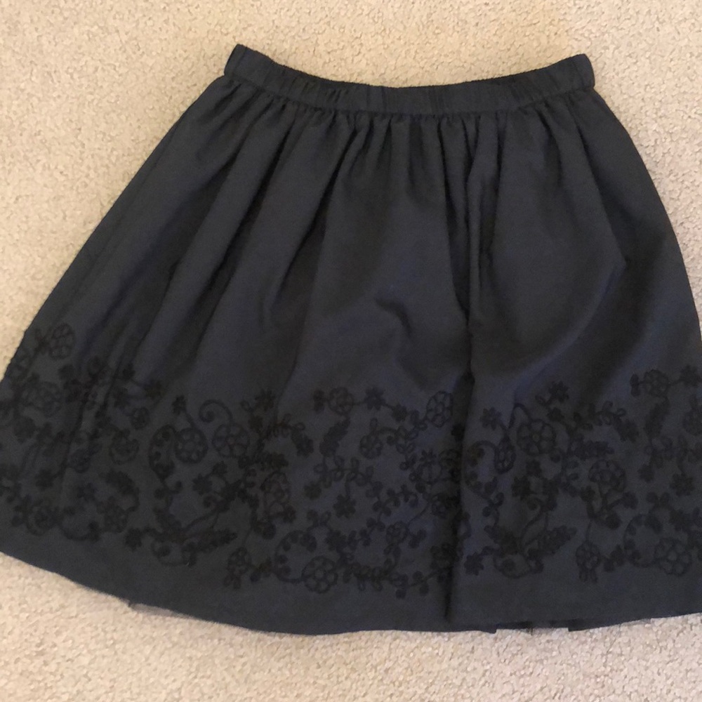 Lands end kids black skirt